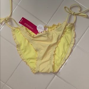 NWT! Xhilaration Yellow Bikini Bottoms